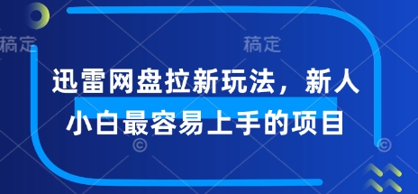 迅雷网盘拉新玩法，新人小白最容易上手的项目-牛马集中营